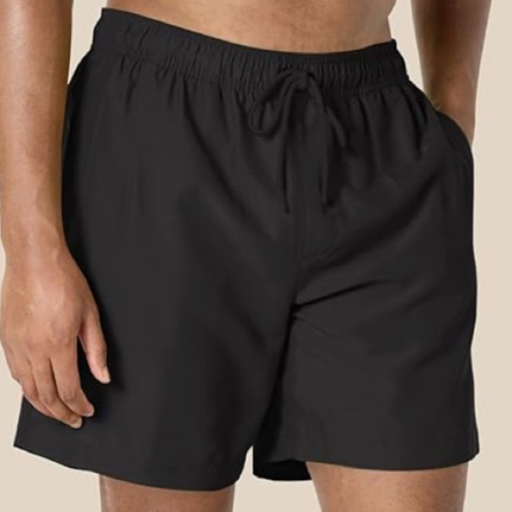 NWT Amazon Essentials Quick Dry Drawstring Swim  Trunks Mens Sz 4XL Black